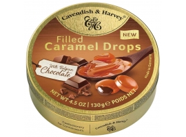 KẸO C&H FILLED CARAMEL DROPS WITH BELGIAN CHOCOLATE 130G